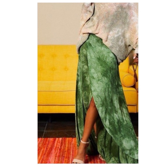 Gorgeous Boho Emerald maxi skirt - Picture 9 of 14